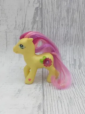 🌈 Vintage G3 My Little Pony Royal Bouquet Yellow Pink 3D Crystal Flower • £4.95