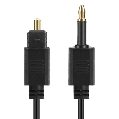 Toslink To Mini Toslink Plug Jack 3.5mm Digital Optical SPDIF Audio Cable Cord • $7.59