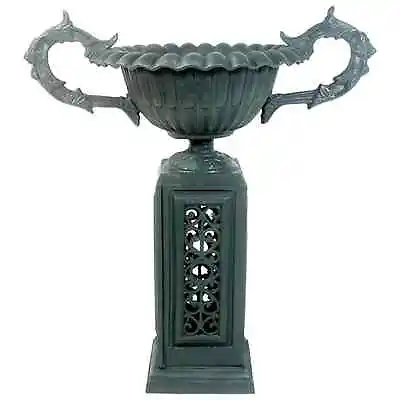 American J.W. Fiske Victorian Floor Urn Planter 19th Century Provenance • $3500