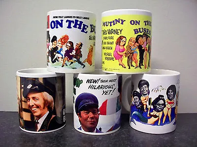 ON THE BUSES Mugs 26 Designs Custom Made Brand New Reg Varney • £9