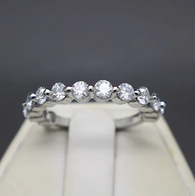 1.60tcw E-F VVS1 Diamond Eternity Engagement Ring Lab Created $2200 Value  . • $149.95