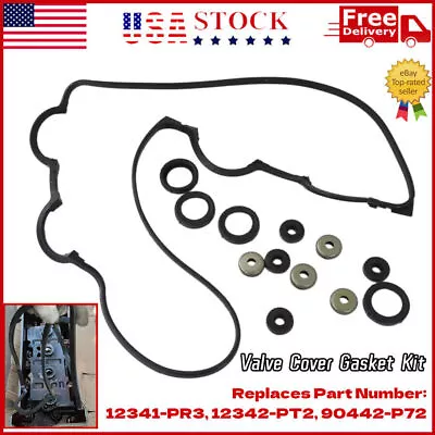 13X Valve Cover Gasket Kit Set Fit For Civic Integra DOHC V-TEC ITR B-Series New • $8.81