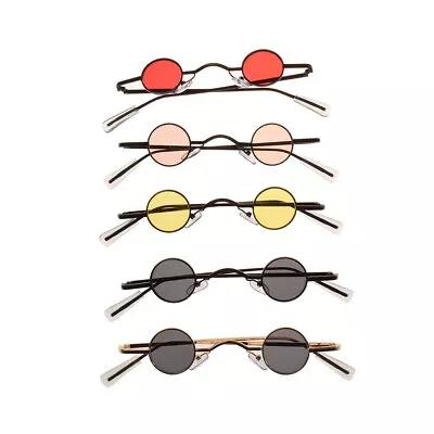 $12.66 • Buy Retro Mini Sunglasses Round Framed Men Unisex Metal Frame Small Sun Glasses AU
