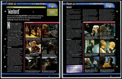 £1.49 • Buy Warlord - Voyager - Star Trek Fact File Page