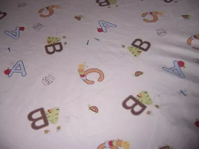 DISNEY Classic Winnie The Pooh Baby Crib Sheet Fitted ABC Letters • $13.69