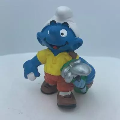 Smurfs 20460 Golf Smurf Golfing Figure Vtg Golfer Figurine PVC Schleich Peyo • $19.97