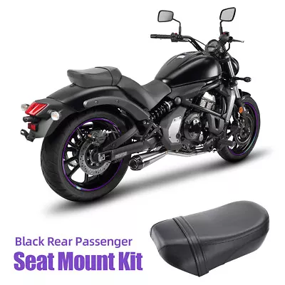 Black Rear Passenger Pillion Seat For Kawasaki Vulcan S 650 VN650 2015-2023 2024 • $67.89