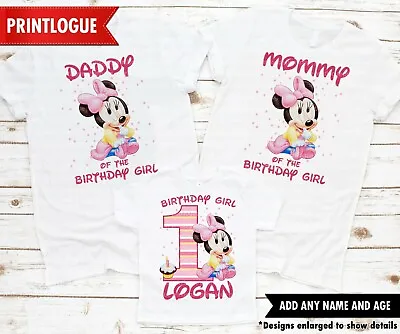 Baby Minnie Mouse Birthday Shirt Minnie Mouse Birthday Shirt Family Shirt • $10.99