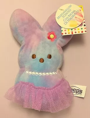 PEEPS 6” Marshmallow Scented Bunny Plush Tie Dye Ballerina Easter 2024 NWT’s! • $11.95