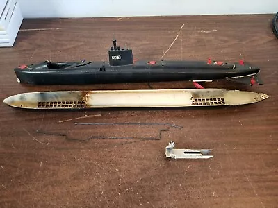 Vintage ITC Ideal Toy Corp Model Halibut Electric Powered Diving Submarine Parts • $99.99