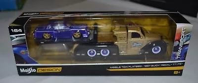  Maisto Elite Transport Missile Tow Flatbed / 1987 Buick Regal T-type • $11.99