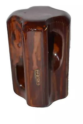 LOCKE Guy Strain Insulator Brown Porcelain 4.5  Vintage • $18.95