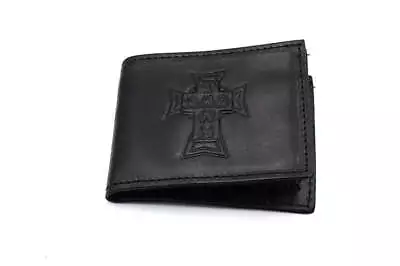 Dogtown Leather Billfold Wallet Vintage Cross Logo Black • $64.99