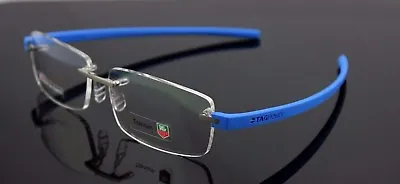 RARE Genuine TAG HEUER Reflex 3 Pure Blue Azur EyeGlasses Frame TH 3942 010 6015 • £1031.86