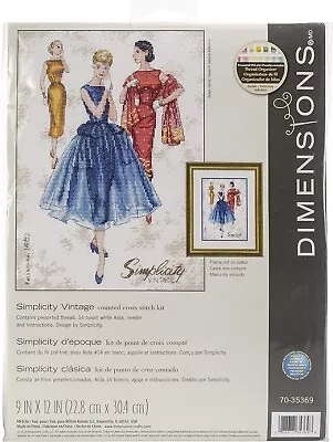 Dimensions Counted Cross Stitch Kit SIMPLICITY VINTAGE 70-35369 • $19.95