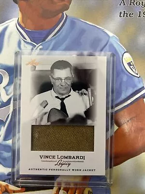 2012 Leaf Legacy Vince Lombardi Worn Jacket #WJ-05 • $205