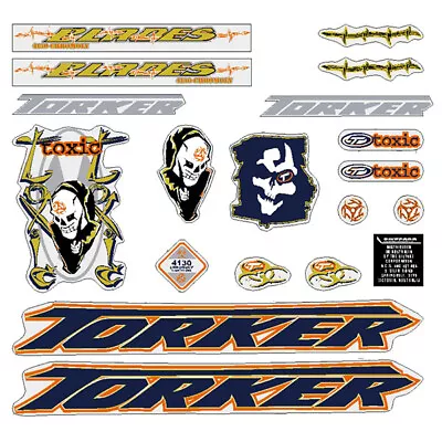 Torker- Toxic Decal Set - Old School Bmx • $82.50