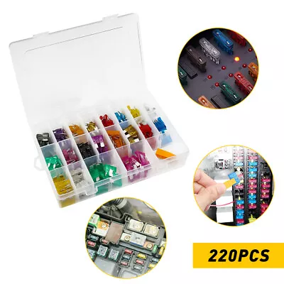 220Pcs Blade Car Fuse Kit Assortment Set Assorted For Auto Truck Automotive • $12.99