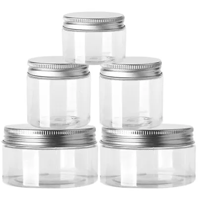 20x Bottle Clear Storage Jars Container Makeup Plastic 30ml-150ml With Lids • $27.47