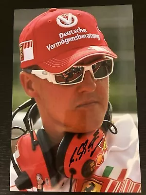 Michael Schumacher Ferrari Photograph Signature Autograph Signed 79 X 118 Inch • $139