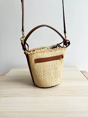 Oroton Audrey Raffia Bucket Bag • $350