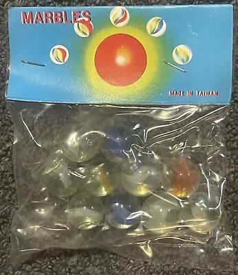 Vintage 1950s Cats Eye Marbles Unopened In Package Childhood Classic! • $8.99