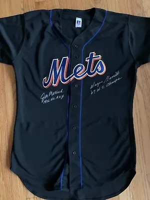 Certified Authentic METS Jersey Signed By Wayne Garrett Jon Matlack MINT • $62