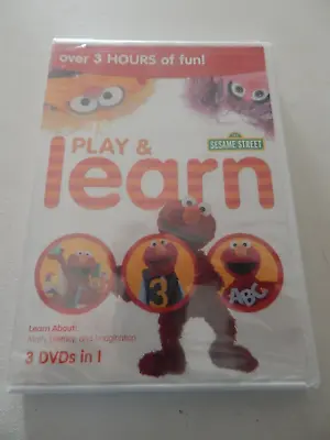 Sesame Street Elmo Play & Learn Math Literacy And  Imagination DVD 2015 New • $10.95