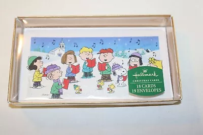 VTG Partial Box Of 8 Hallmark Peanuts Snoopy Christmas Cards & Envelopes Glitter • $12.99