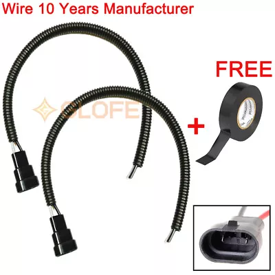 Wire Pigtail Male Extension 9006 HB4 Two Harness Head Light Low Beam Connector • $10.72