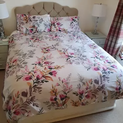 KAS Australia Floral Purple  Double Duvet Set 100% Cotton * • £29.99