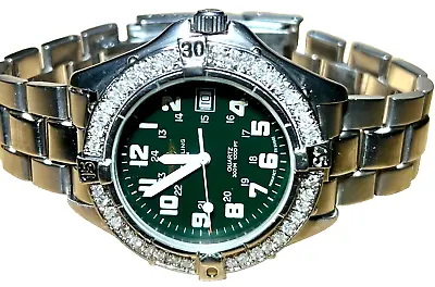 Authentic Breitling Colt Green Dial Diamond Men's Wristwatch • $1349