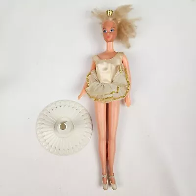 Vintage 1975 Ballerina Barbie In Original Outfit With Stand  • $44.95