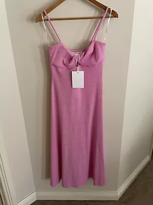 NEW - Viktoria And Woods Moscato Midi Dress Prism Pink Size 2 (10AU) Wedding • $145