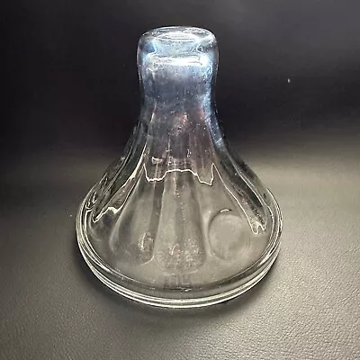 Nos Vintage Matilda Bathurst Clear Glass Kerosene Burner Lantern Oil Lamp Base • $65