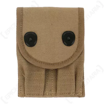 WW2 American M1918 Colt Ammo Pouch - US Khaki Reproduction With Belt Snap WW1 • $40.65