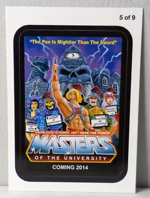 2013 Wacky Packages ANS11 Series 11 Coming Distractions #5 Masters Of The Uni • $1.44