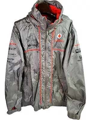 Vodafone Mclaren Mercedes F1 Jacket Waterproof Silver XXXL • $138.43