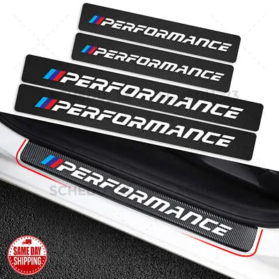 Door Plate Sill Scuff Cover Scratch Decal Sticker Protector Fit BMW Performance • $11.39