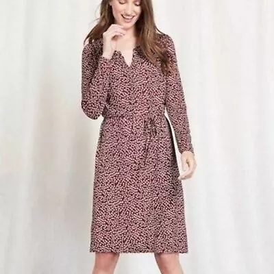 £47.22 • Buy Boden Audrey Red And White Floral Long Sleeve Dress Size 6