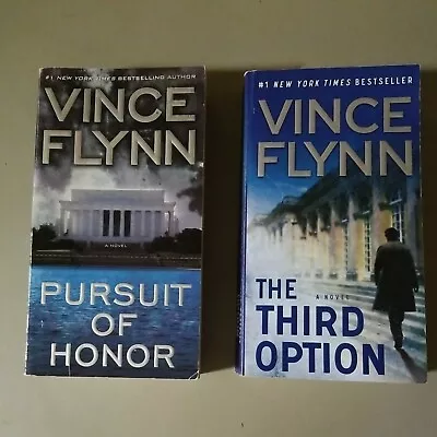 Lot Of 2 Vince Flynn The Third Option Pursuit Of Honor Mitch Rapp Novels Pbk • $16.90