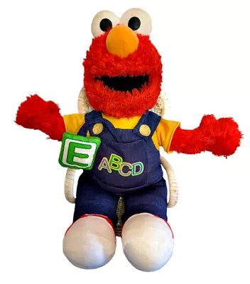 ABC Elmo Singing Talking Plush Stuffed Animal Sesame Street Learning Toy *VIDEO* • $8.88