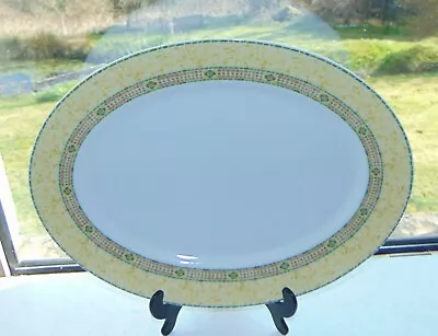 £15 • Buy Wedgwood Home Porcelain Florence Serving Platter 36cm Yellow Mosaic 1995