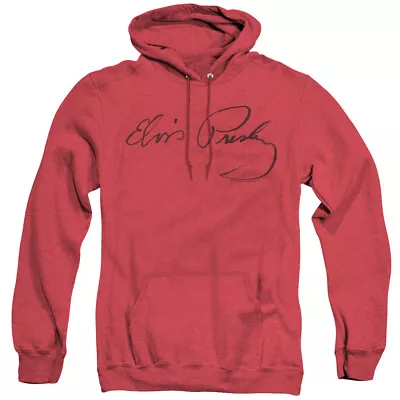 ELVIS PRESLEY SIGNATURE SKETCH Licensed Hooded Sweatshirt Heather Hoodie SM-3XL • $47.95