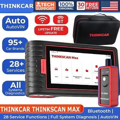 2024 ELITE Thinkscan Max OBD2 Scanner Car Diagnostic Tool Reader IMMO ECU Coding • $300