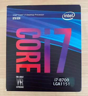 Intel Core I7- 8700 Processor ( Sealed Box) • £58