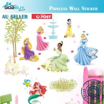 Wall Stickers Disney Princess Girl Removable Kids Girl Room Decal • $8.99