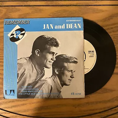 Jan And Dean Remember EP 45RPM Surf Stereo • £5