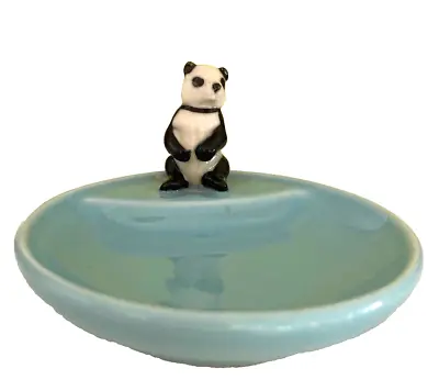   WADE Giant  Panda Whimtrays Blue Pin Dish Porcelain  Made In England • £5.99