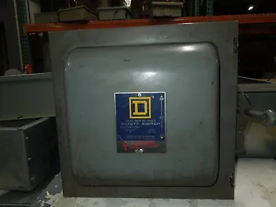 Square D 82342 E1 60A 3P 600VAC Double Throw Non-Fusible Manual Transfer Switch • $300